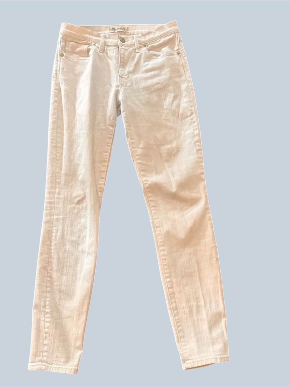 Madewell Women's Skinny Skinny Jeans Ankle - White size 27